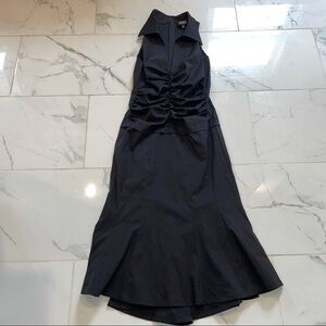 Adrianna Papell Black Y2K Rouched Sleevless dress